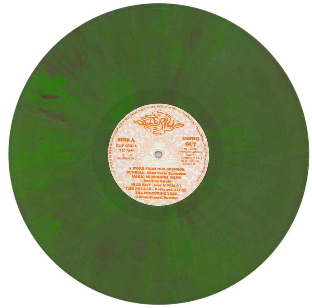 Porcupine Tree A Psychedelic Psauna - Red & Green Marbled Vinyl + Inserts UK 2-LP vinyl record set (Double LP Album) PCU2LAP859908