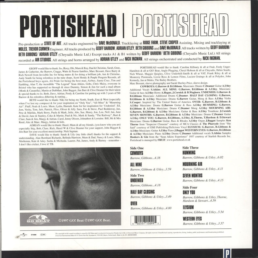 Portishead Portishead UK 2-LP vinyl record set (Double LP Album) 602557150995