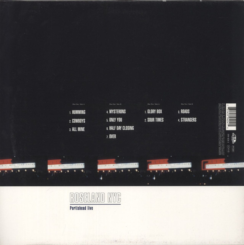 Portishead Roseland NYC Live - 180gm - EX UK 2-LP vinyl record set (Double LP Album) 731455942415