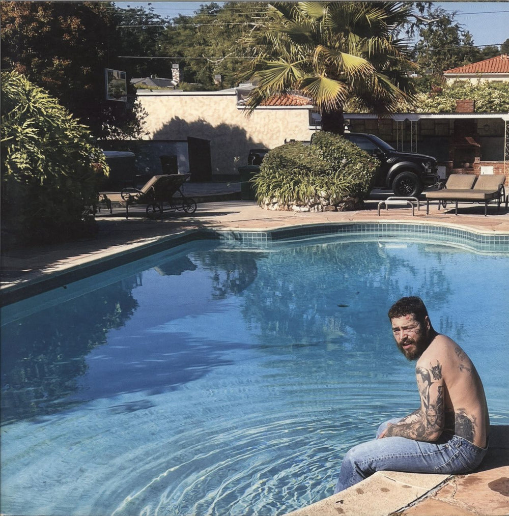 Post Malone Austin - Light Blue Vinyl UK 2-LP vinyl record set (Double LP Album) 00602455845603