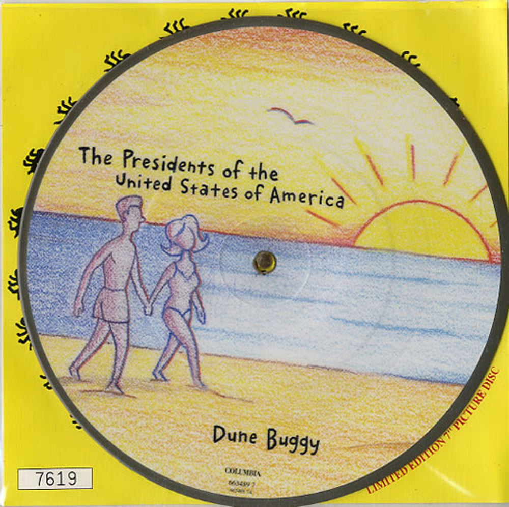 Presidents Of The USA Dune Buggy US 7" vinyl picture disc (7 inch picture disc single) 6634897