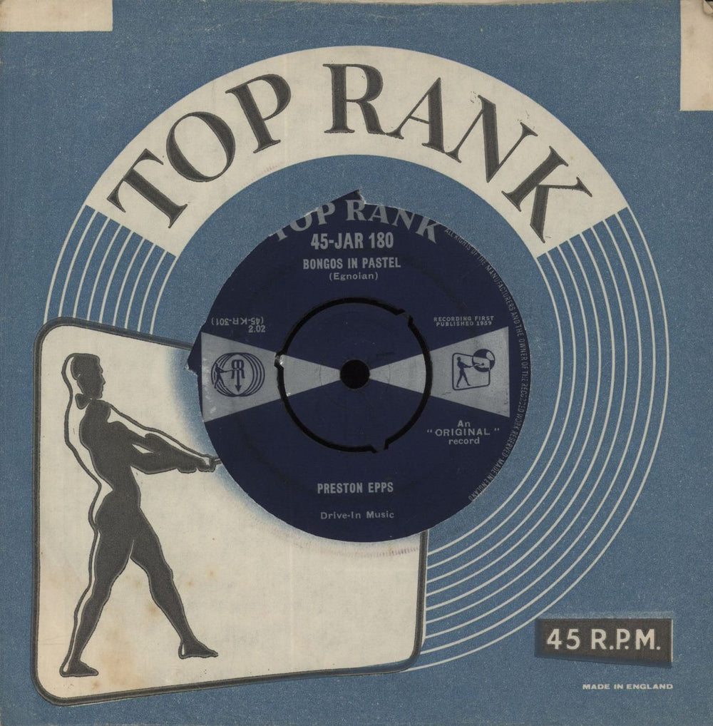Preston Epps Bongos In Pastel UK 7" vinyl single (7 inch record / 45) 45-JAR180