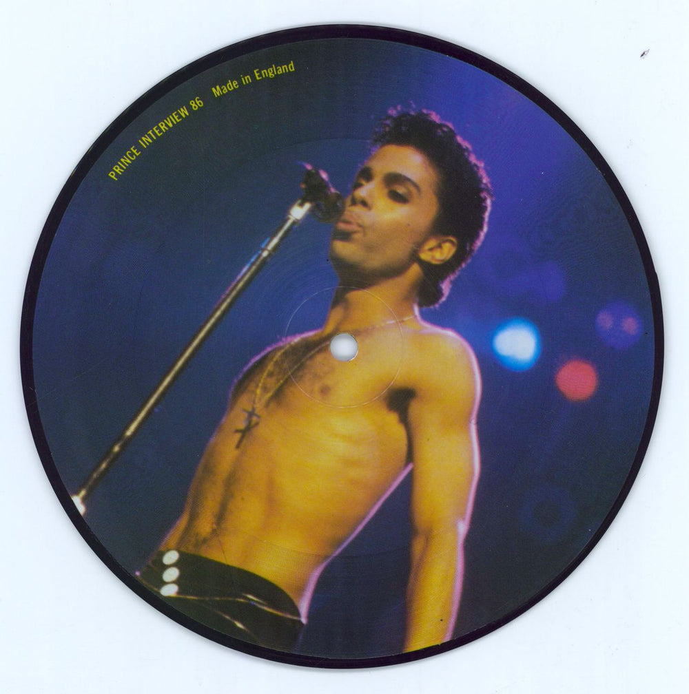 Prince Interview 1986 - Prince2 UK 7" vinyl picture disc (7 inch picture disc single) PRINCE2