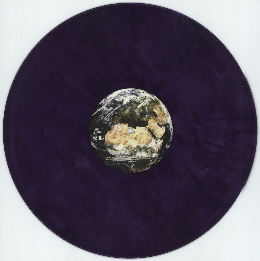 Prince Planet Earth - Purple Vinyl UK vinyl LP album (LP record) PRILPPL880615