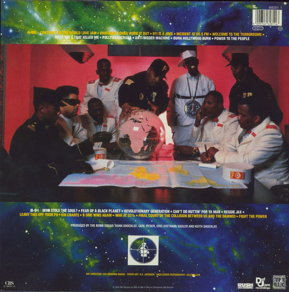 Public Enemy Fear Of A Black Planet - EX Dutch vinyl LP album (LP record) 5099746628116