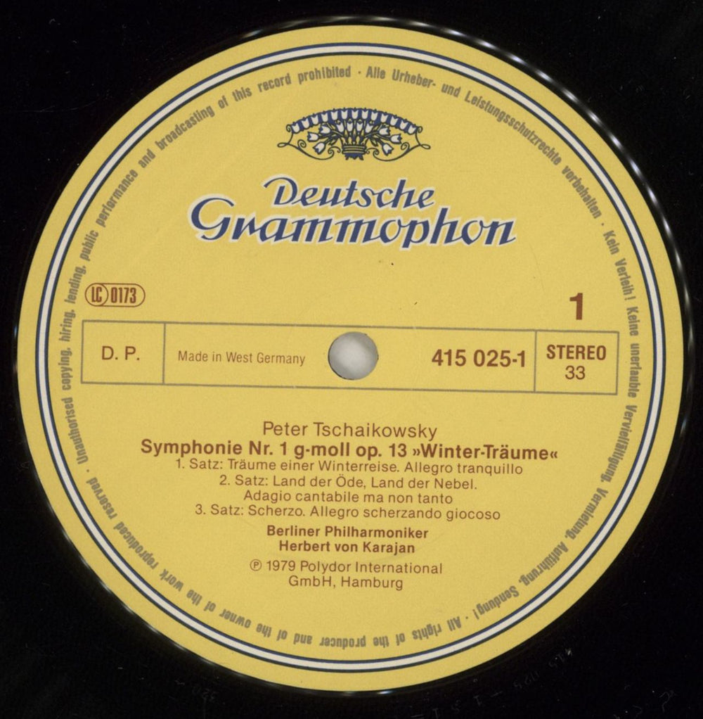 Pyotr Ilyich Tchaikovsky Tchaikovsky: Symphonies No. 1 "Winter Dreams", No. 2 "Little Russian", No. 3 "Polish" German 2-LP vinyl record set (Double LP Album) T3N2LTC874991