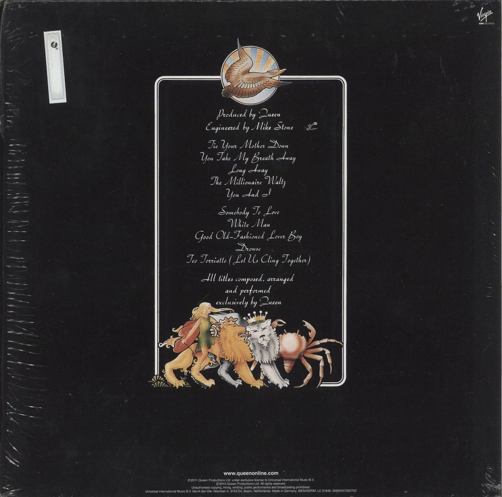 Queen A Day At The Races: Half-Speed Mastered - 180gm Vinyl - Shrink UK vinyl LP album (LP record) 602547202703