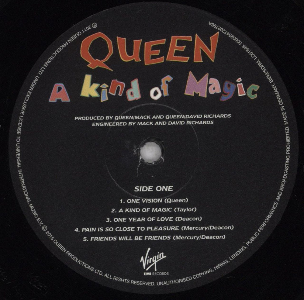 Queen A Kind Of Magic - 180gram UK vinyl LP album (LP record) QUELPAK843864