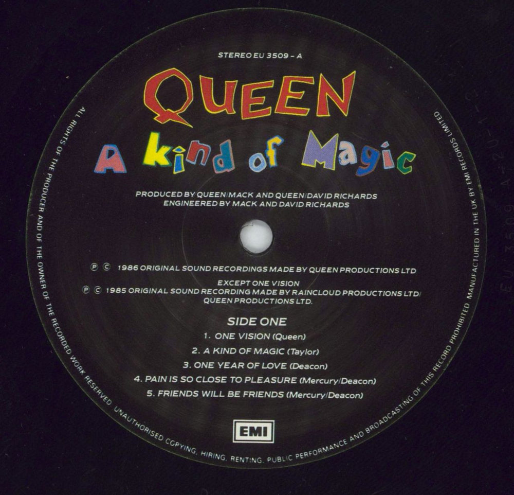 Queen A Kind Of Magic - EX UK vinyl LP album (LP record) QUELPAK568597