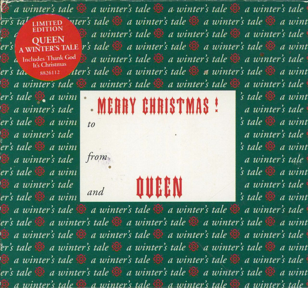 Queen A Winter's Tale - Xmas Pack - Stickered UK CD single (CD5 / 5") CDQUEENS22