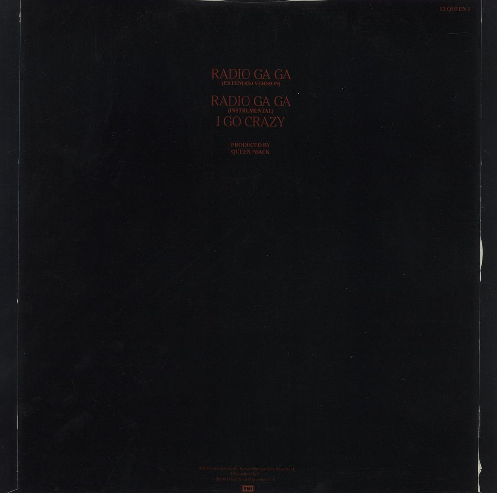 Queen Radio Ga Ga - EX UK 12" vinyl single (12 inch record / Maxi-single)