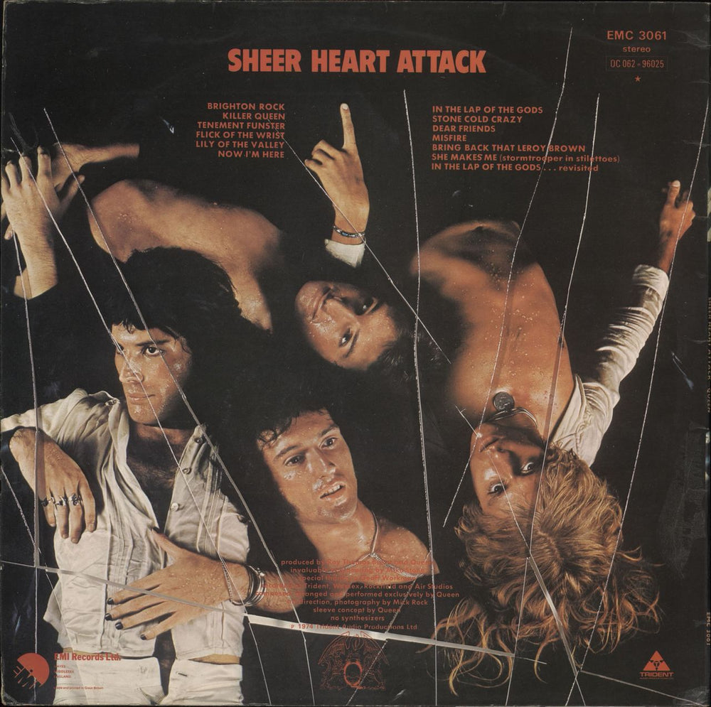 Queen Sheer Heart Attack - 1st - VG/EX UK vinyl LP album (LP record)