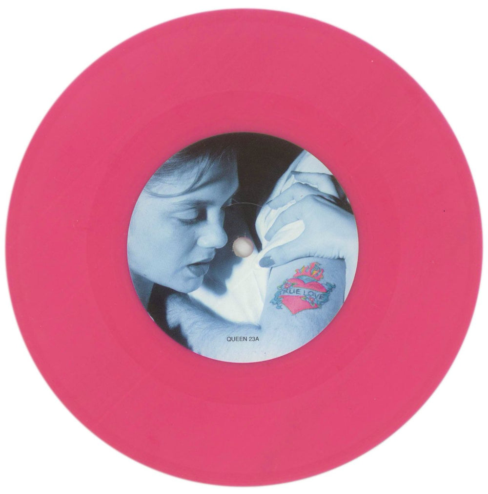 Queen Too Much Love Will Kill You - Pink Vinyl UK 7" vinyl single (7 inch record / 45) QUE07TO61141