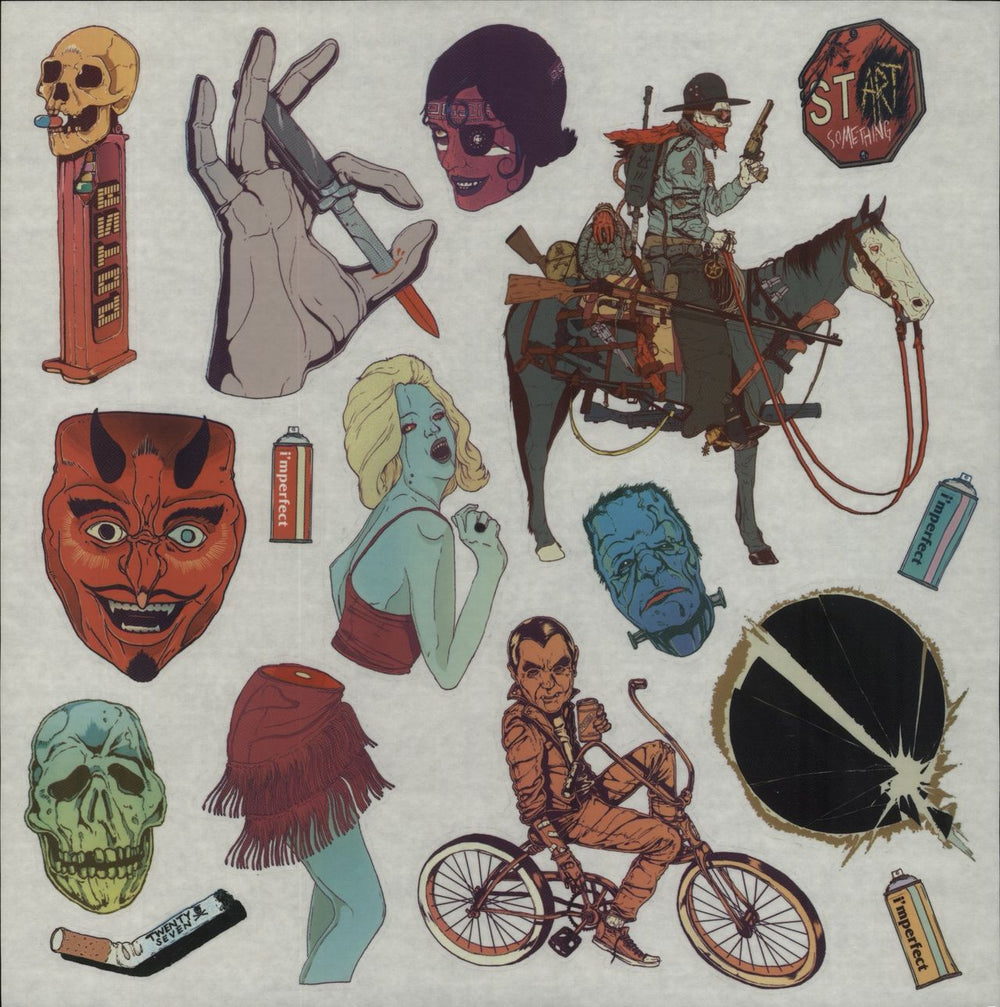 Queens Of The Stone Age Villians - Indie Exclusive - Sealed + Sticker Set UK 2-LP vinyl record set (Double LP Album)