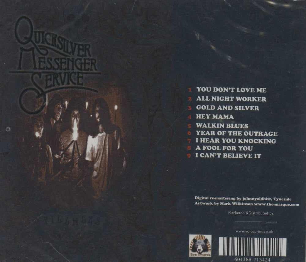 Quicksilver Messenger Service Live At The Filmore Auditorium, San Francisco, 6th February 1967 - Sealed UK CD album (CDLP) 604388713424