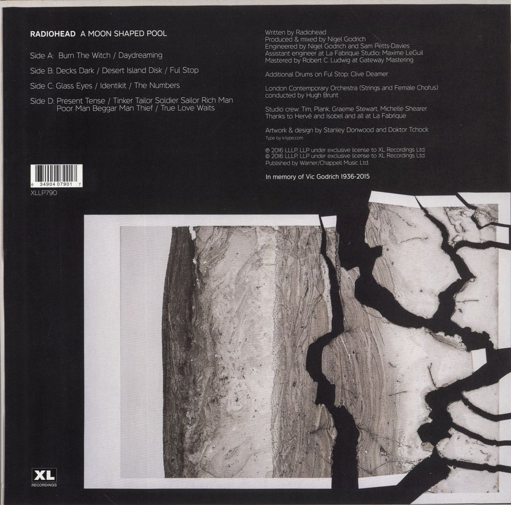 Radiohead A Moon Shaped Pool - White Vinyl UK 2-LP vinyl record set (Double LP Album) 634904079017