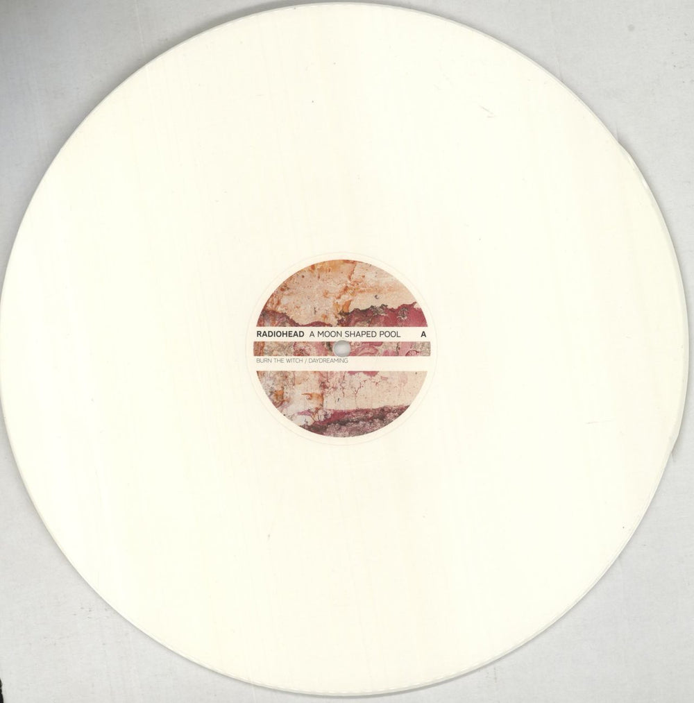 Radiohead A Moon Shaped Pool - White Vinyl UK 2-LP vinyl record set (Double LP Album) R-H2LAM740201