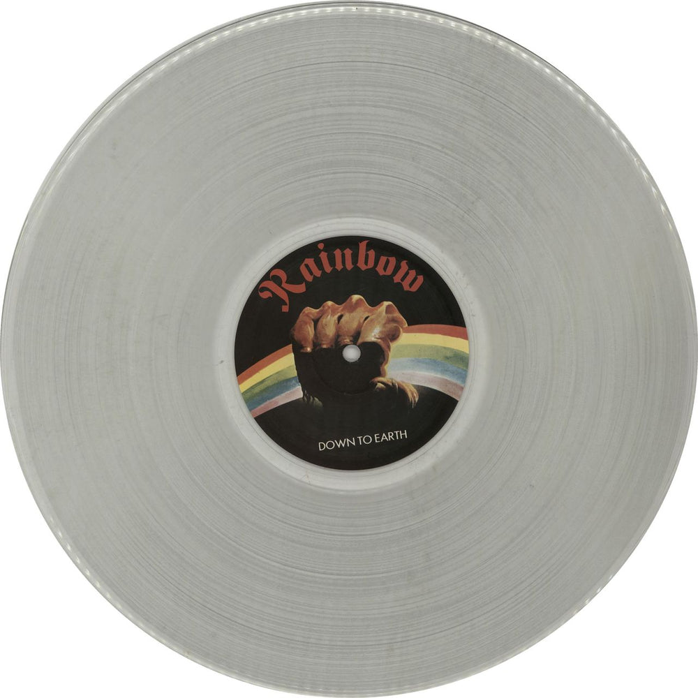 Rainbow Down To Earth - Clear Vinyl - Complete UK vinyl LP album (LP record) RBOLPDO653753