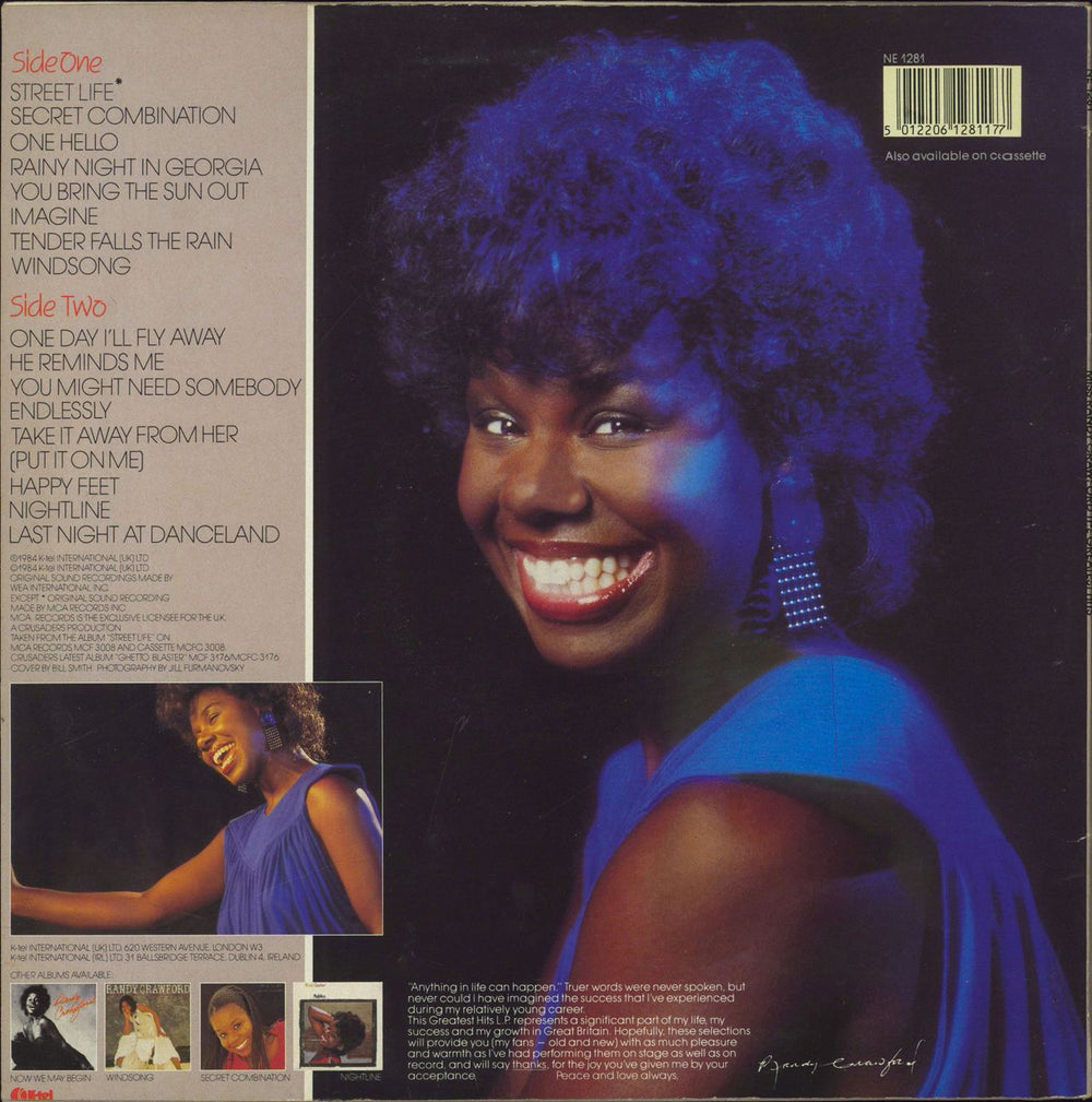 Randy Crawford The Greatest Hits UK vinyl LP album (LP record) 5012206128117