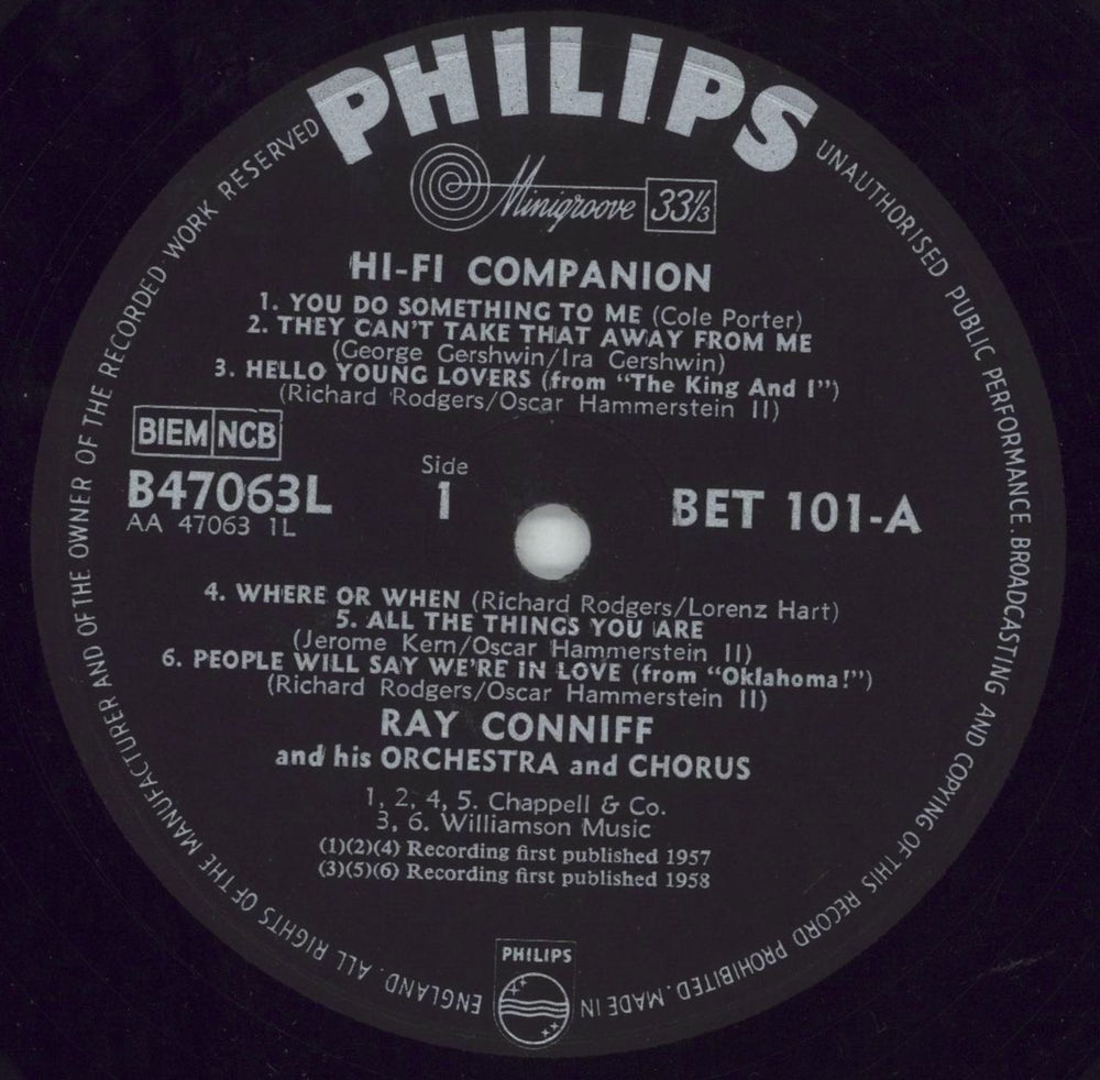 Ray Conniff Hi-Fi Companion UK 2-LP vinyl record set (Double LP Album) RD72LHI564189