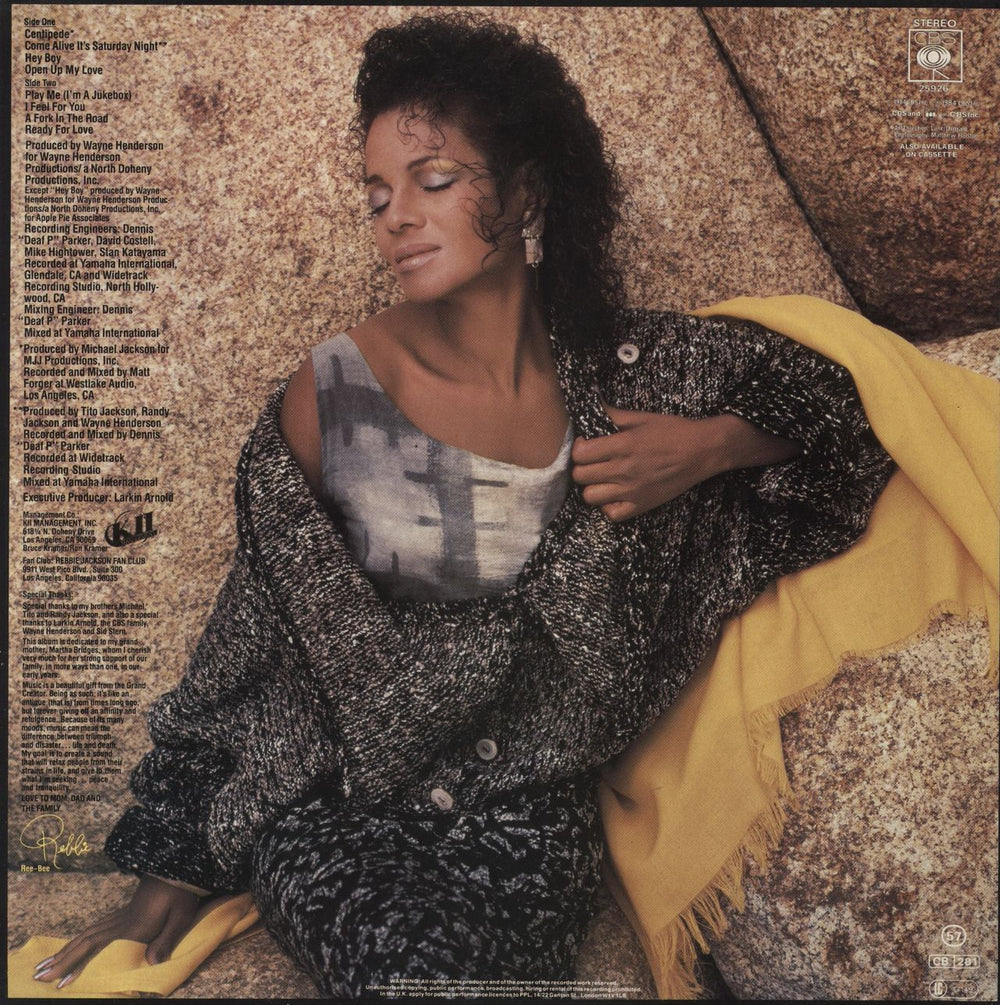 Rebbie Jackson Centipede UK vinyl LP album (LP record)