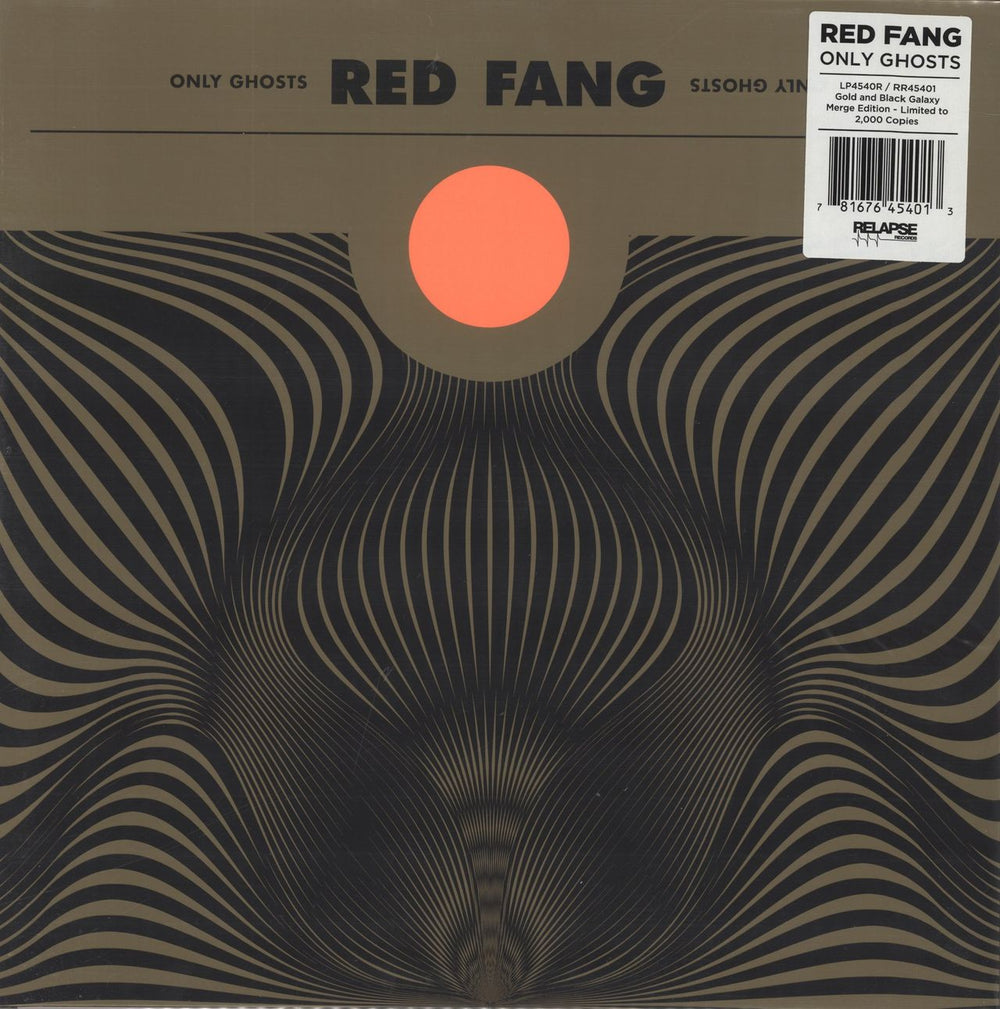 Red Fang Only Ghosts - Gold & Black Galaxy Vinyl US vinyl LP album (LP record) RR45401