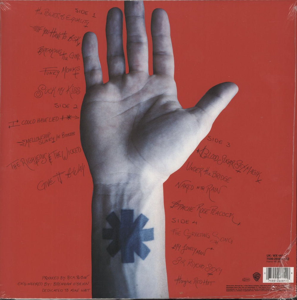 Red Hot Chili Peppers Blood Sugar Sex Magik - Sealed UK 2-LP vinyl record set (Double LP Album)