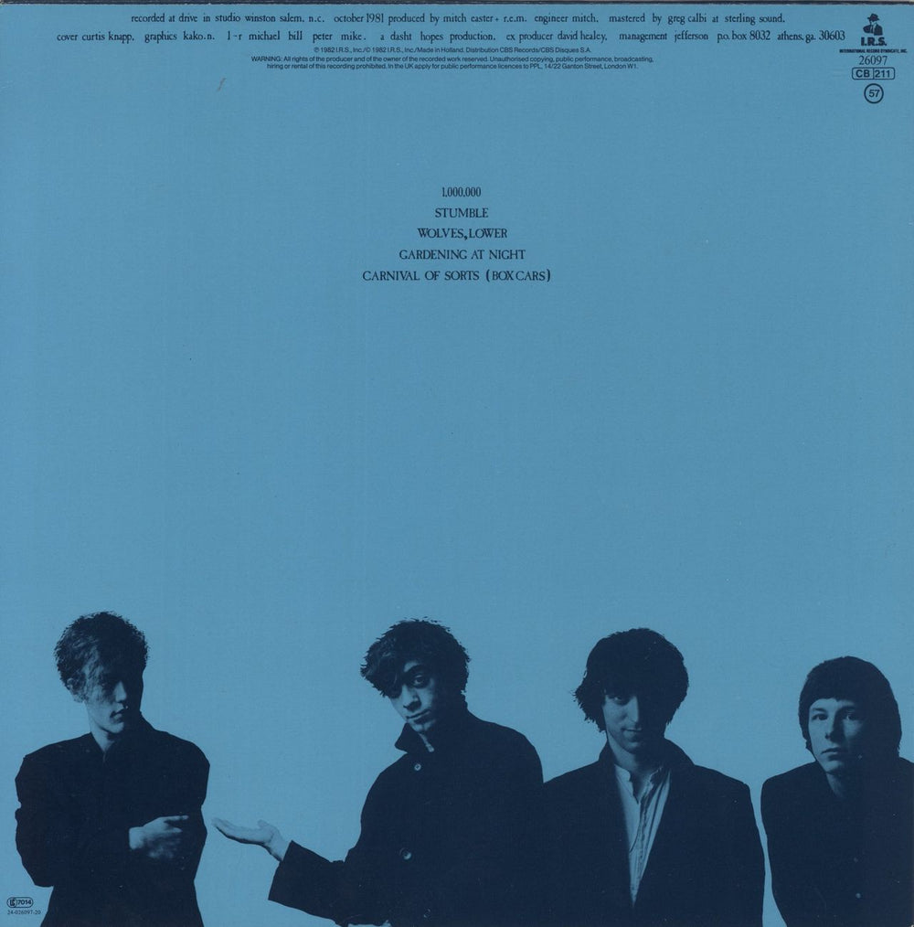 REM Chronic Town EP - EX Dutch 12" vinyl single (12 inch record / Maxi-single)