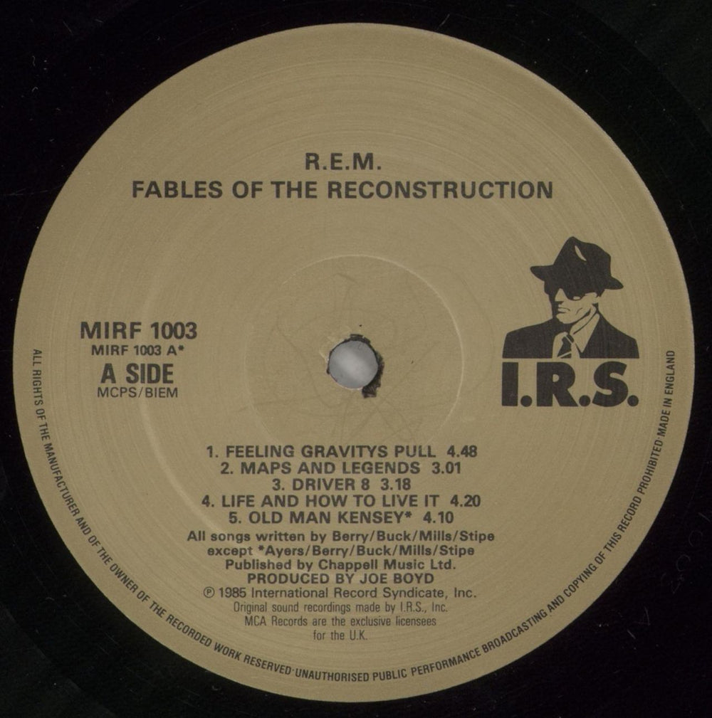 REM Fables Of The Reconstruction + inner - VG UK vinyl LP album (LP record) REMLPFA877027