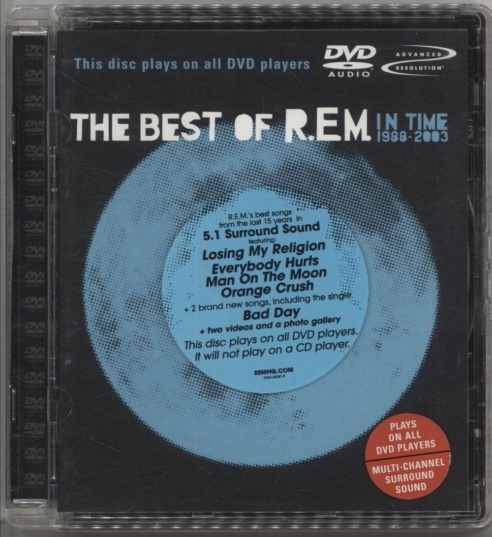 REM The Best Of R.E.M. In Time 1988 - 2003 US DVD-Audio disc 48381-9
