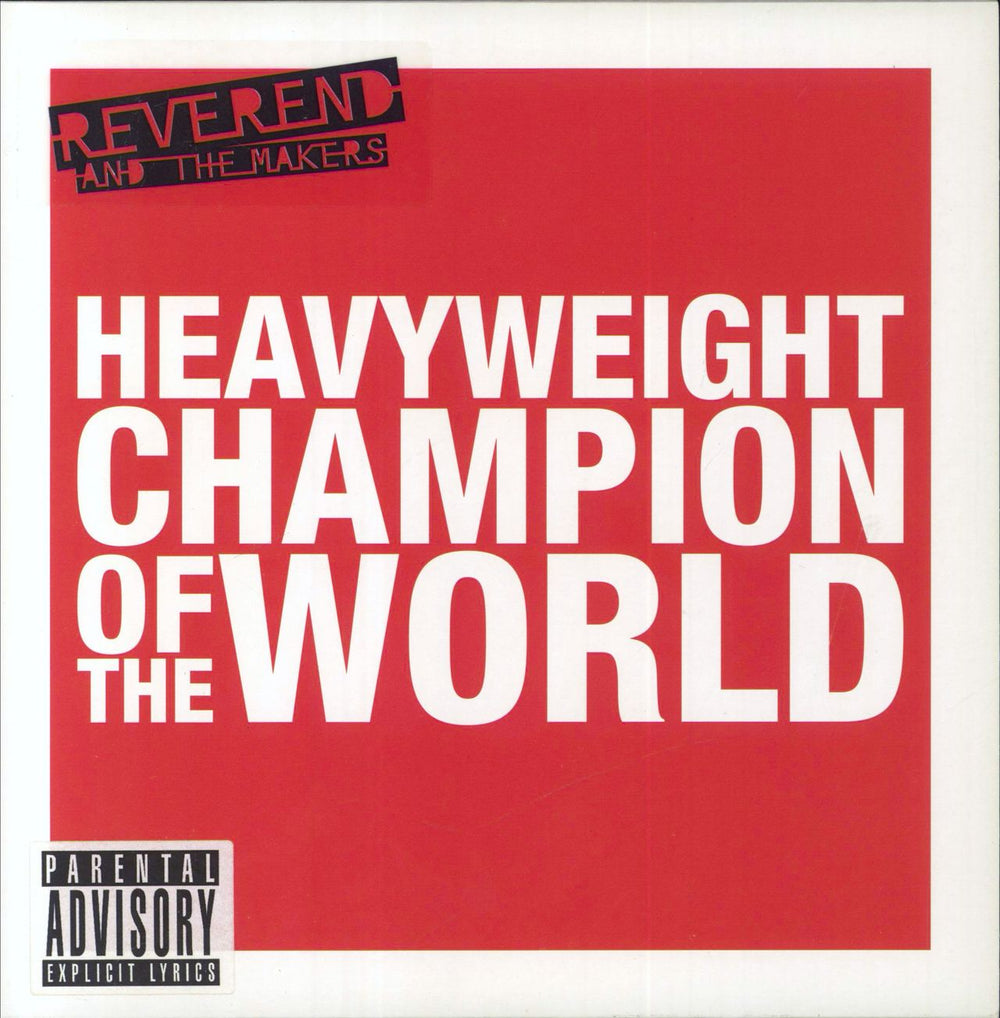 Reverend And The Makers Heavyweight Champion Of The World - White Vinyl UK 7" vinyl single (7 inch record / 45) WOS009SR