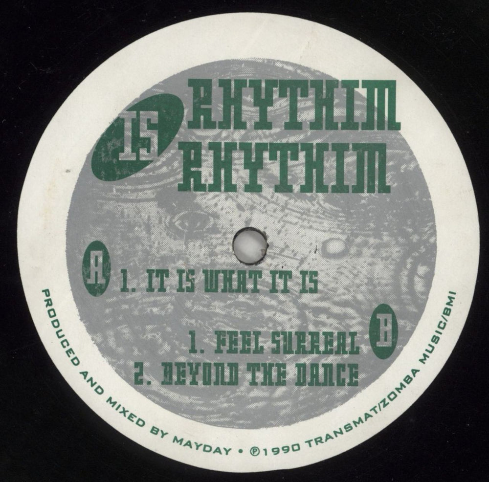 Rhythim Is Rhythim It Is What It Is US 12" vinyl single (12 inch record / Maxi-single) MS6