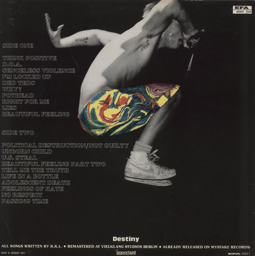 Rich Kids On LSD Revenge Is A Beautiful Feeling German vinyl LP album (LP record)