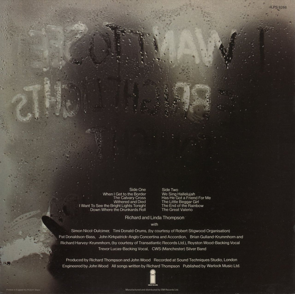 Richard & Linda Thompson I Want To See - 4th UK vinyl LP album (LP record)