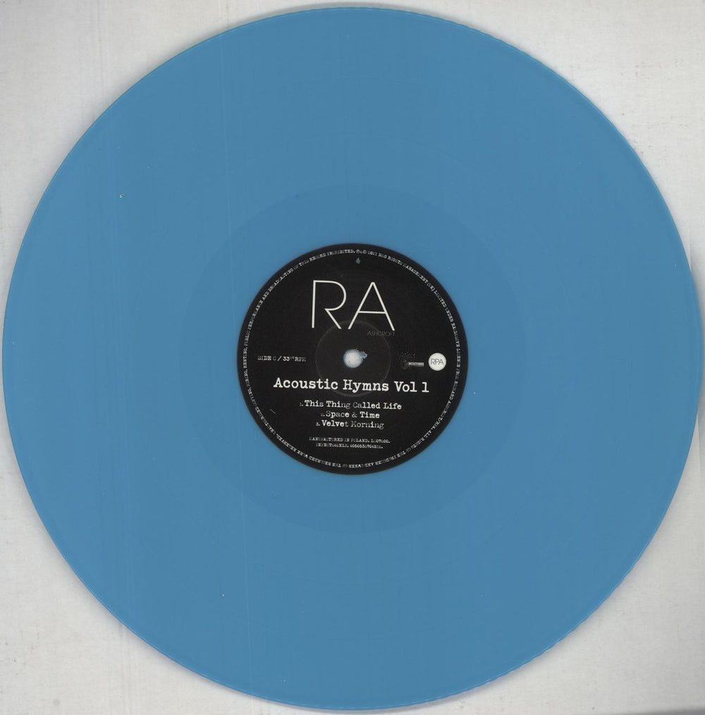 Richard Ashcroft Acoustic Hymns Vol 1 - Turquoise Vinyl - RSD21 UK 2-LP vinyl record set (Double LP Album) CFT2LAC850159