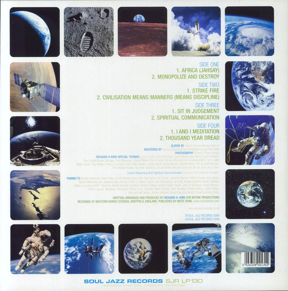 Richard H Kirk Live In The Earth: Sandoz In Dub Chapter 2 UK 2-LP vinyl record set (Double LP Album) 5026328001302