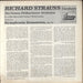 Richard Strauss Richard Strauss Conducts Richard Strauss (Symphonia Domestica, Op. 53) US vinyl LP album (LP record)