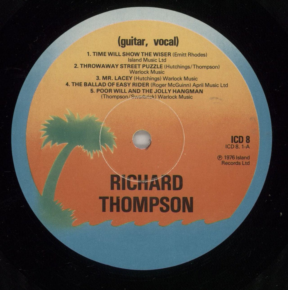 Richard Thompson Richard Thompson (Guitar, Vocal) UK 2-LP vinyl record set (Double LP Album) RTH2LRI261078
