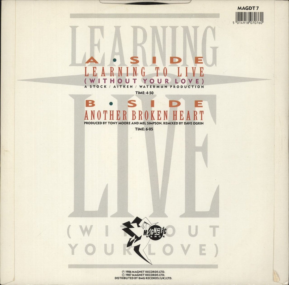 Rick Astley Learning To Live UK 12" vinyl single (12 inch record / Maxi-single) 5014918070760