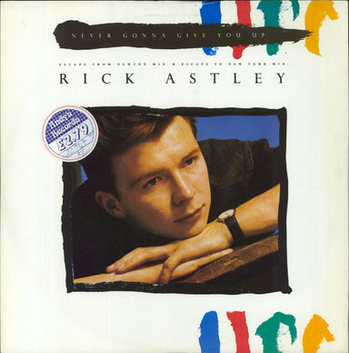 Rick Astley Never Gonna Give You Up - Remix UK 12" vinyl single (12 inch record / Maxi-single) PT41448R