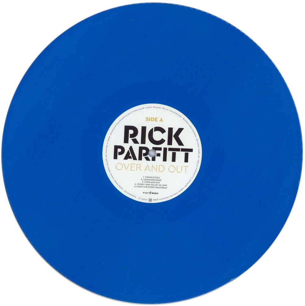 Rick Parfitt Over And Out - Blue Vinyl + Bonus 7" German vinyl LP album (LP record) YLCLPOV862995