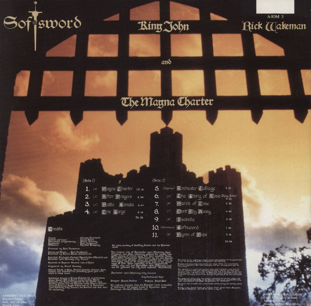 Rick Wakeman Softsword UK vinyl LP album (LP record)