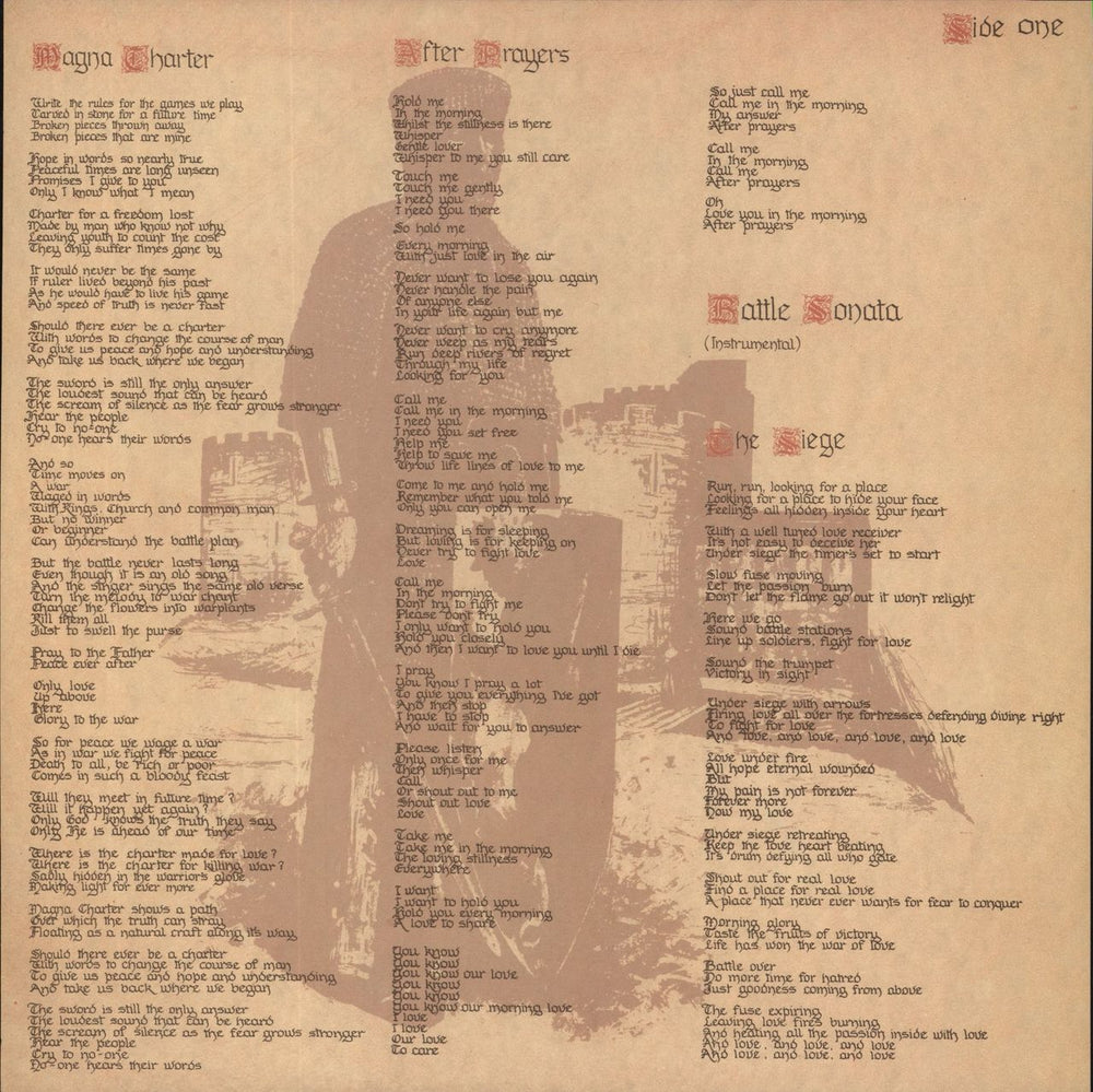Rick Wakeman Softsword UK vinyl LP album (LP record)