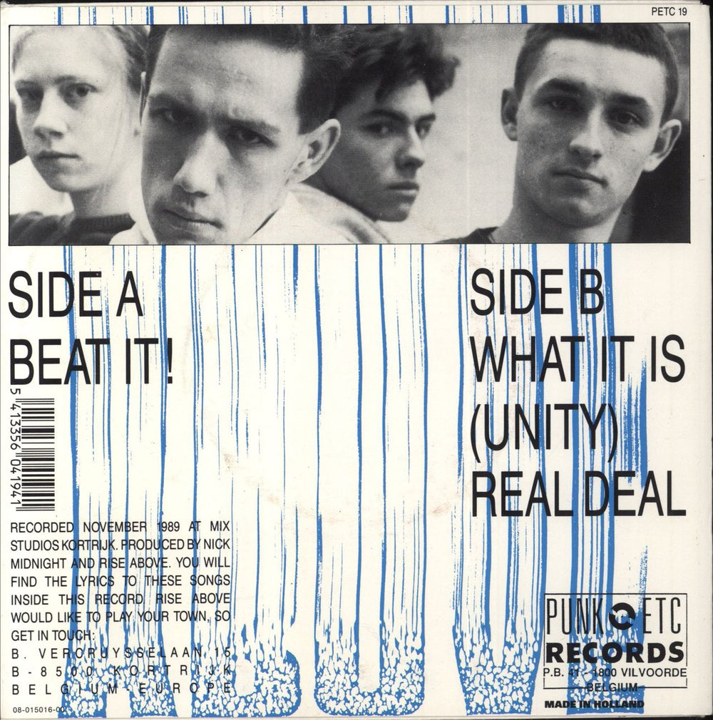 Rise Above Rise Above Belgian 7" vinyl single (7 inch record / 45) 5413356041941