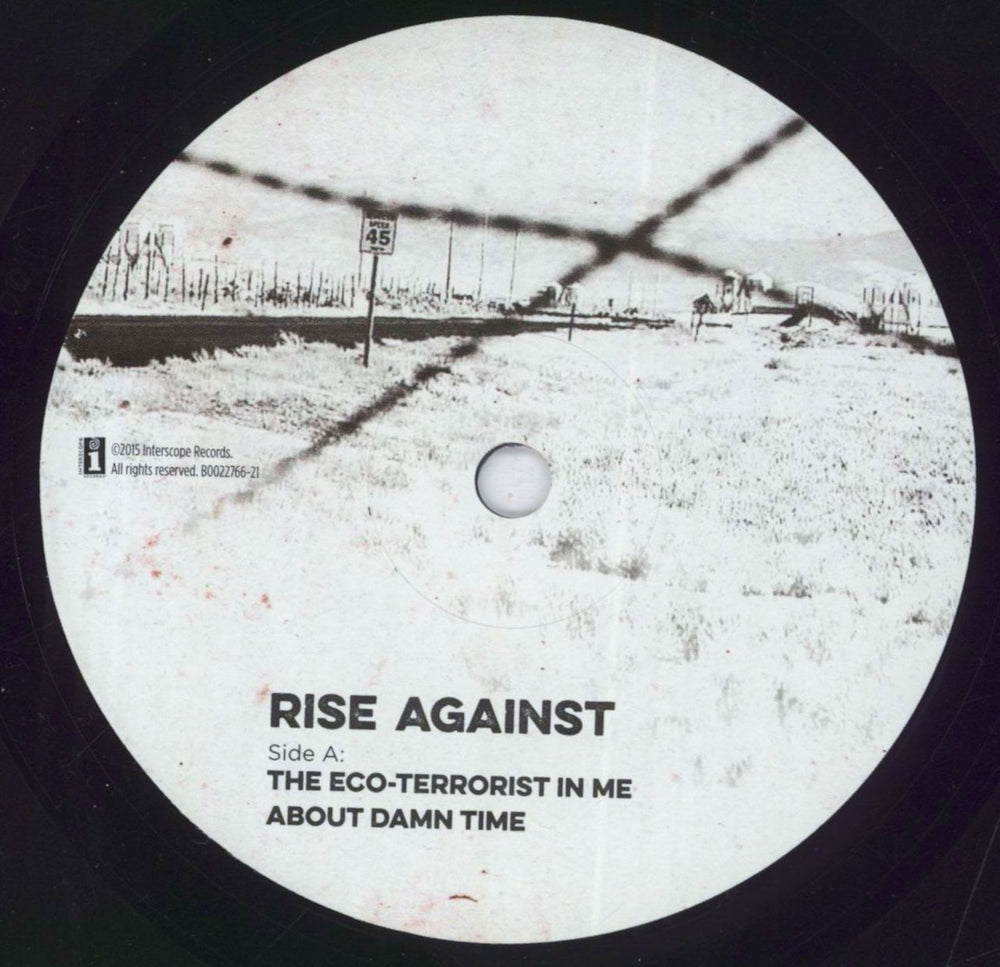 Rise Against The Eco-Terrorist In Me - RSD15 US 7" vinyl single (7 inch record / 45) X1S07TH833972