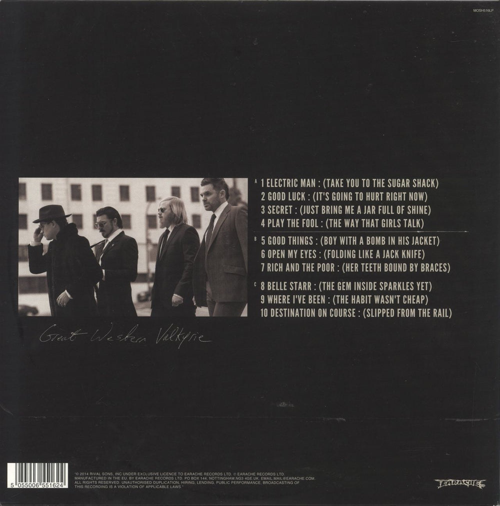 Rival Sons Great Western Valkyrie UK 2-LP vinyl record set (Double LP Album) 5055006551624