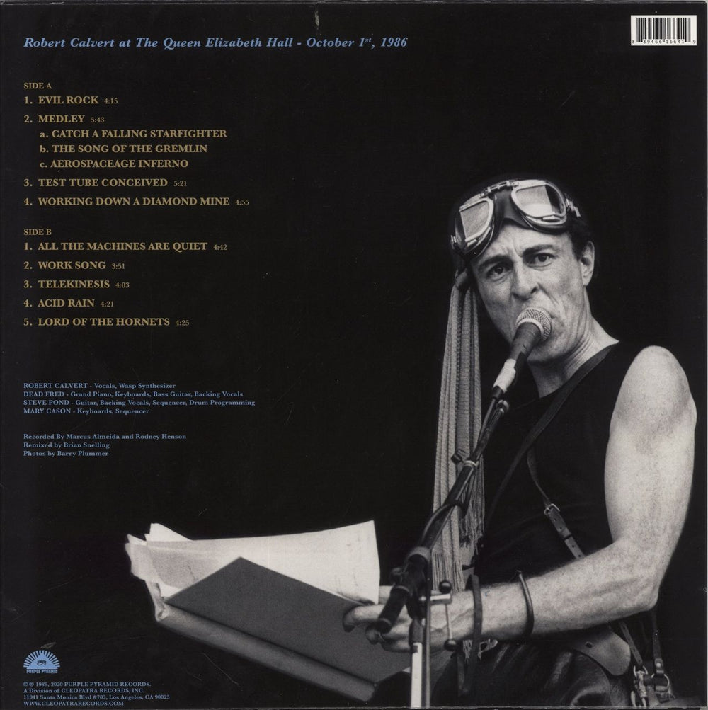 Robert Calvert Aerospaceage Inferno Live '86 US vinyl LP album (LP record) 889466166419