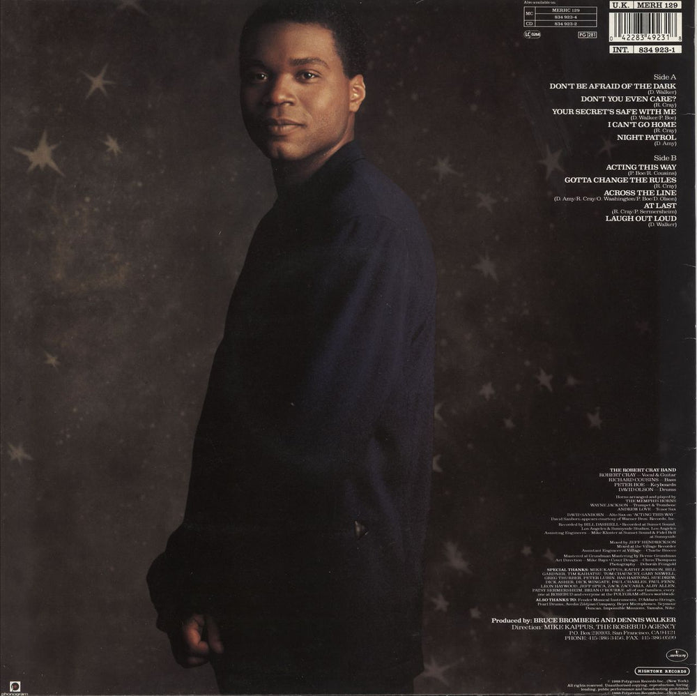 Robert Cray Don't Be Afraid Of The Dark UK vinyl LP album (LP record) 042283492318