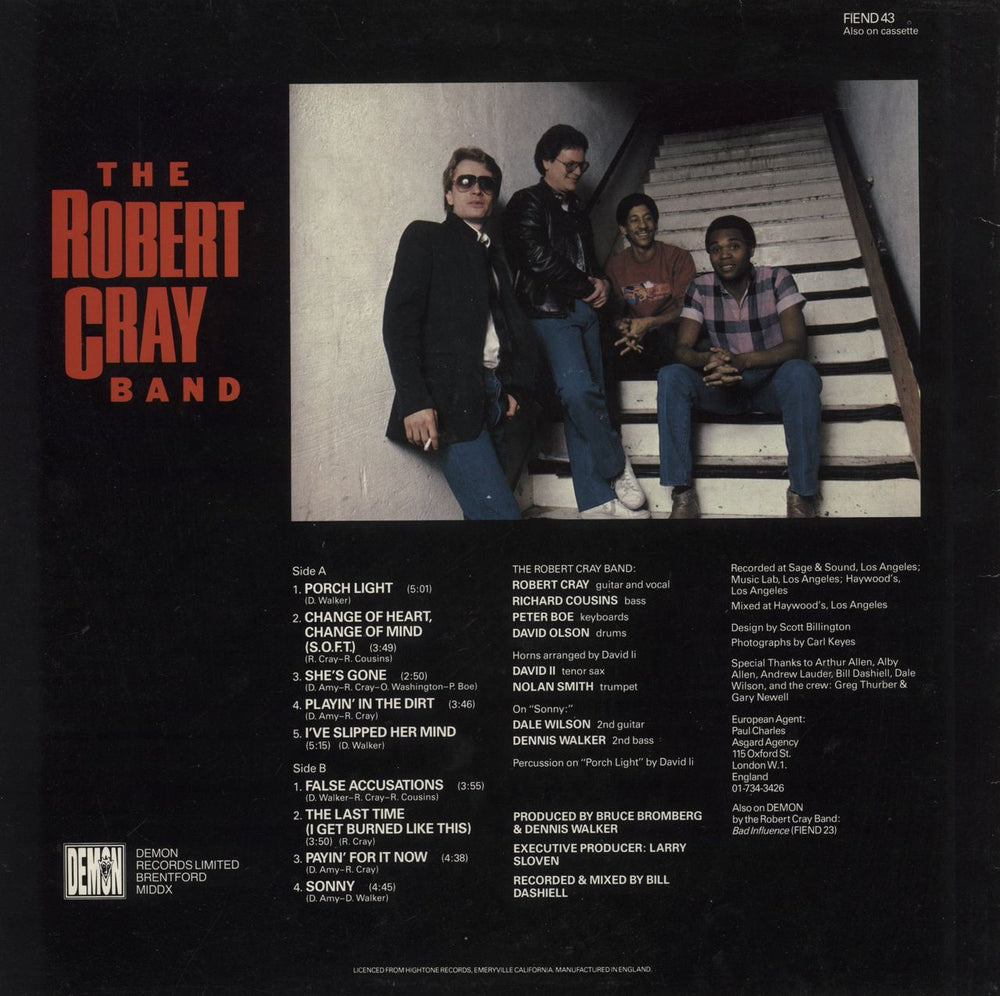 Robert Cray False Accusations UK vinyl LP album (LP record)