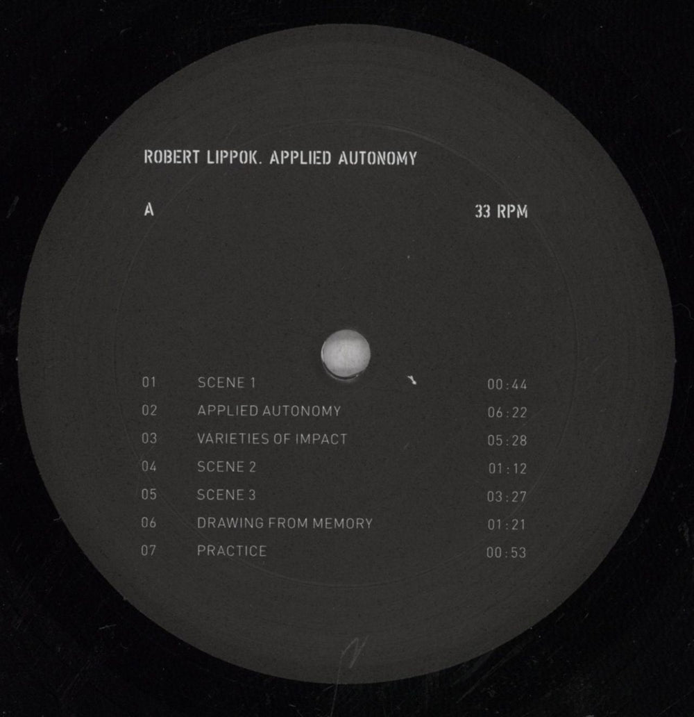 Robert Lippok Applied Autonomy German vinyl LP album (LP record) 7Y0LPAP846805